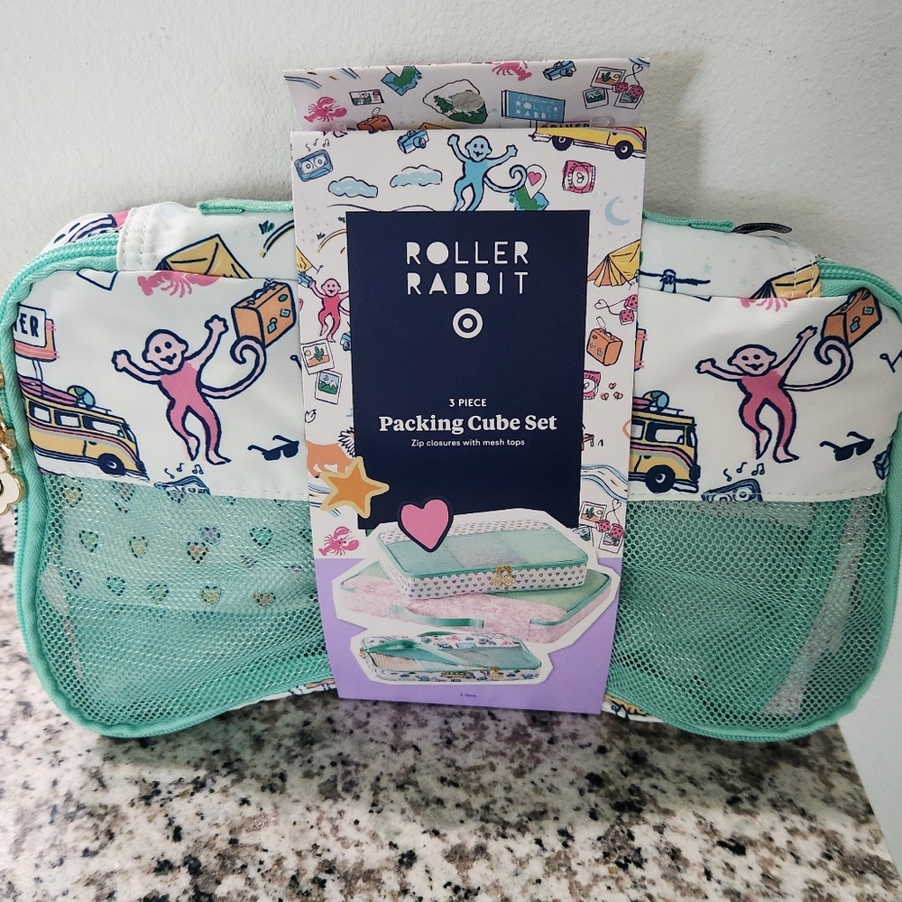 Roller Rabbit × Target Multicolor Packing Cube Set